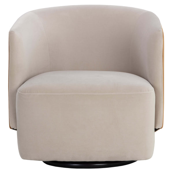 Home Fashion Sarina Swivel Chair Meg Taupe