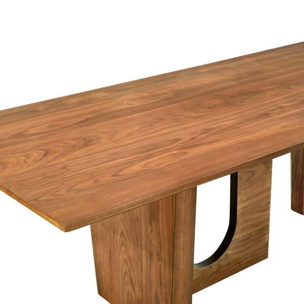 Home Fashion Satra Rectangular Dining Table Walnut
