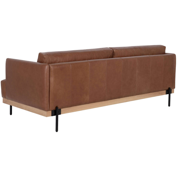Home Fashion Saul Leather Sofa Shalimar Tobacco