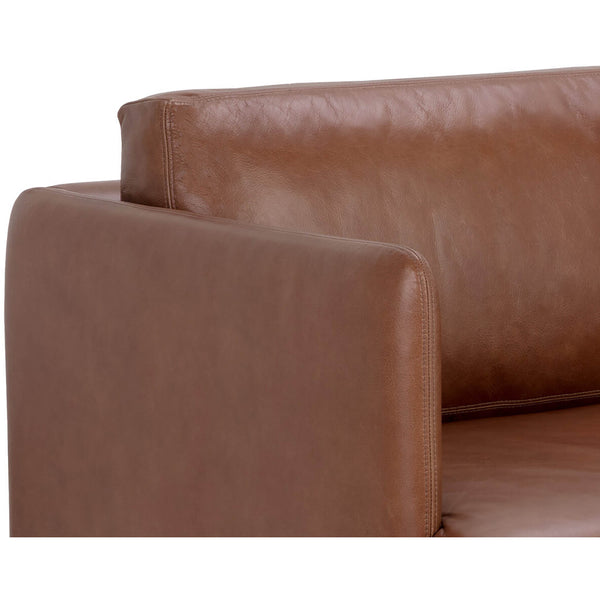 Home Fashion Saul Leather Sofa Shalimar Tobacco