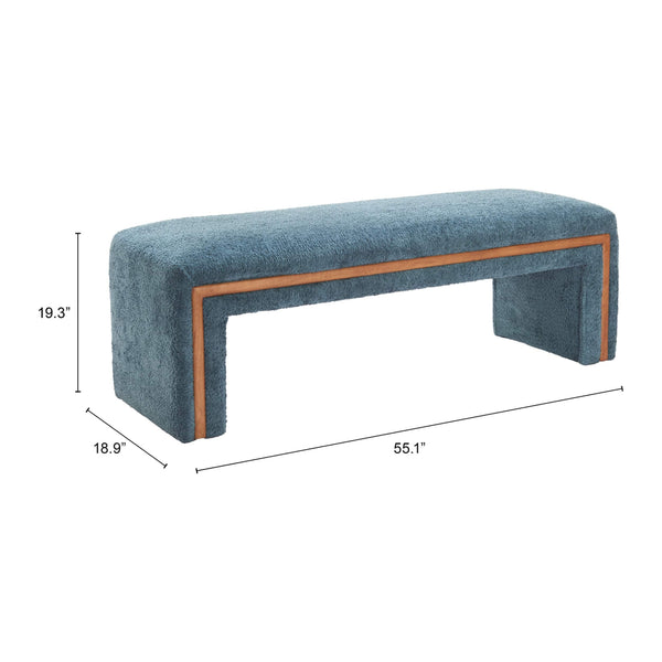 Home Fashion Scatola Bench Blue