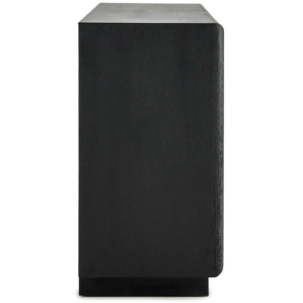 Home Fashion Sedona 6 Drawer Dresser Black