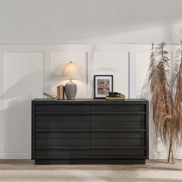 Home Fashion Sedona 6 Drawer Dresser Black