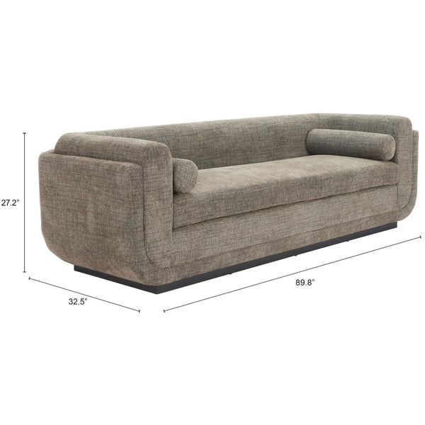 Home Fashion Sereneu Sofa Green Tweed