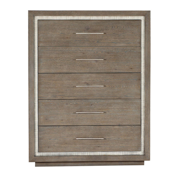 Home Fashion Serenity 5 Drawer Chest Washed Gray