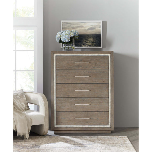 Home Fashion Serenity 5 Drawer Chest Washed Gray