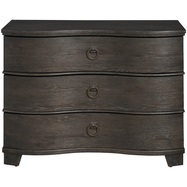 Home Fashion Serpentine Chest Dark Brown
