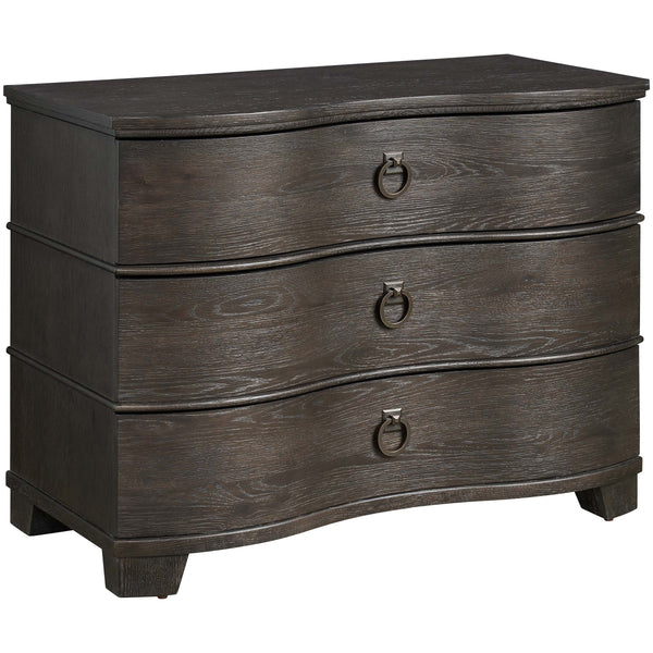 home fashion Serpentine Chest Dark Brown