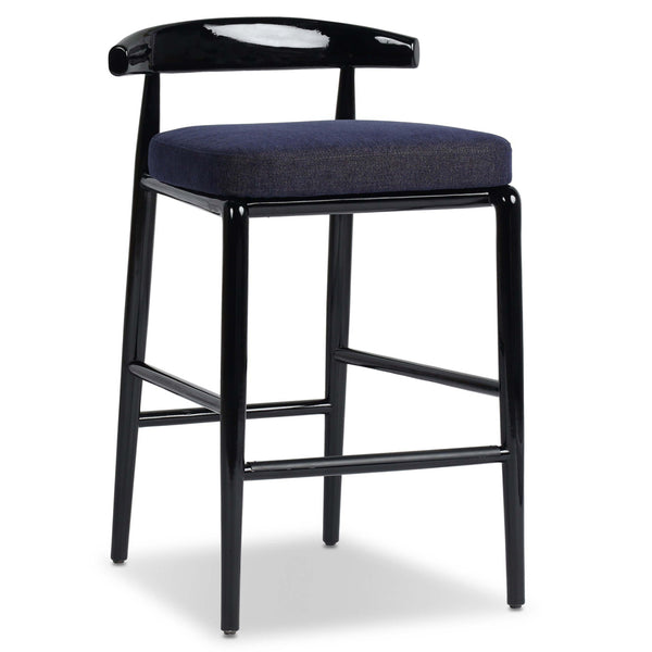 home fashion Shaza Stool Sutton Navy by Four Hands