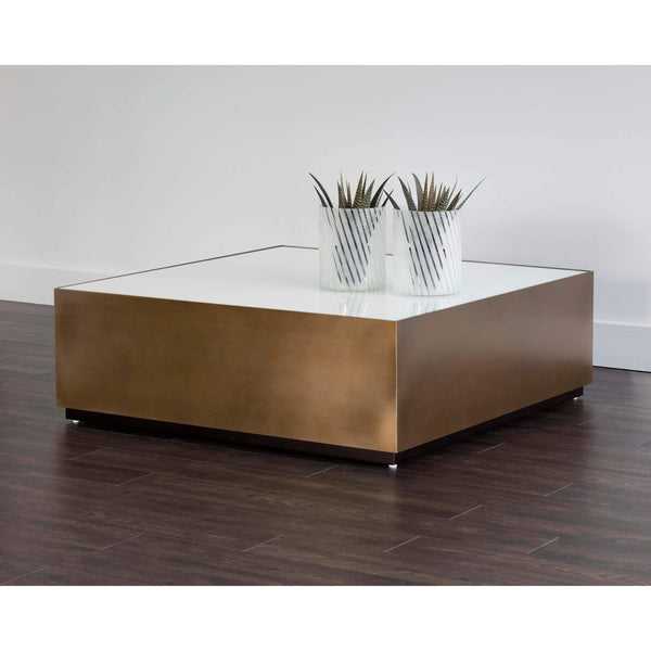 Home Fashion Shiloh Square Coffee Table White