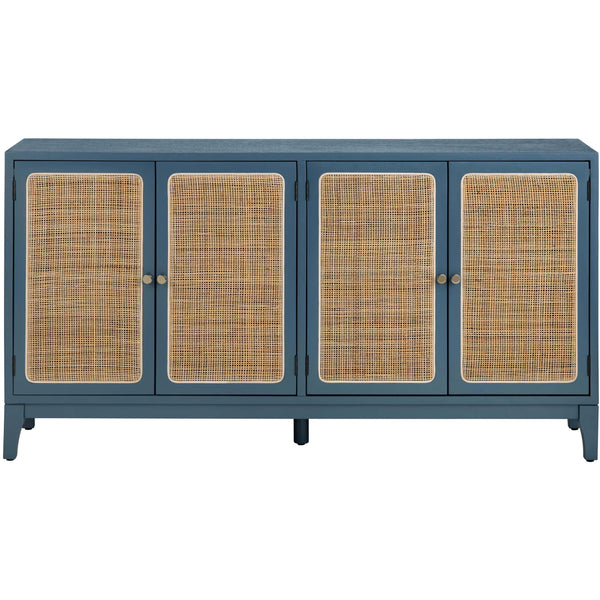 Home Fashion Shoreside 4 Door Sideboard Blue