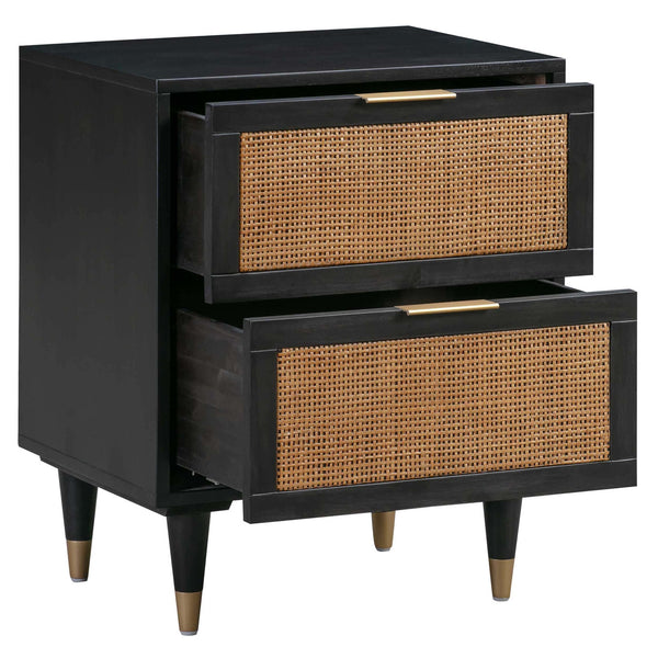 Home Fashion Sierra Nightstand Noir