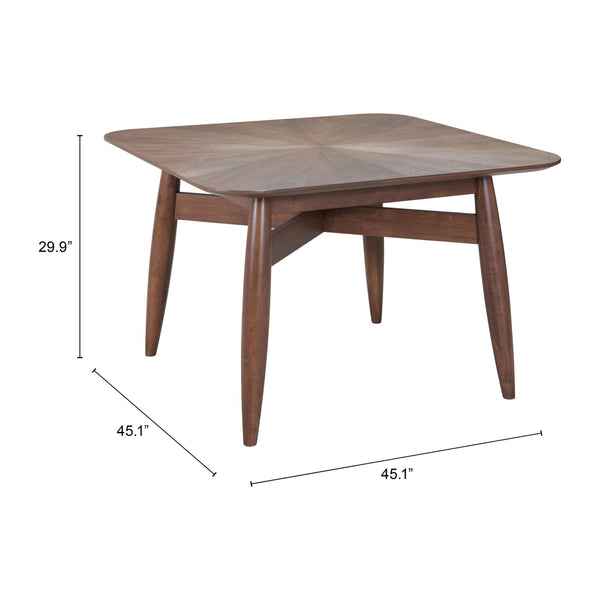 Home Fashion Silea Square Dining Table Espresso