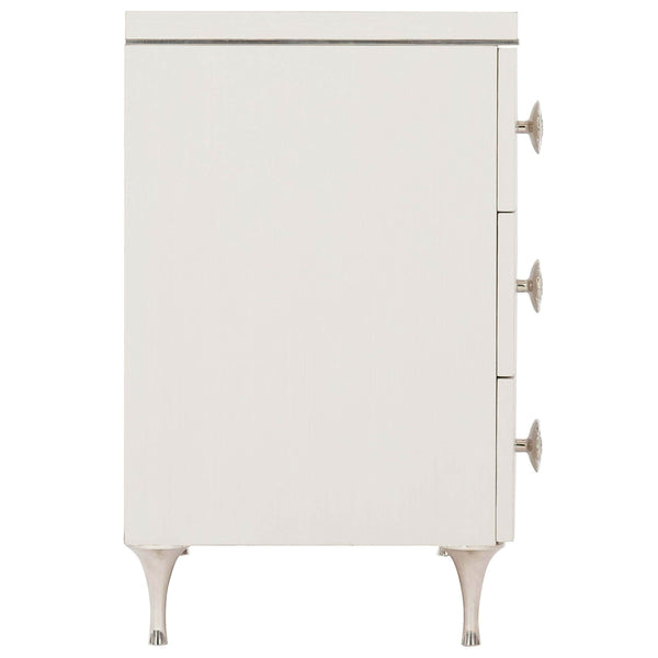 Home Fashion Silhouette 3 Drawer Chest Eggshell