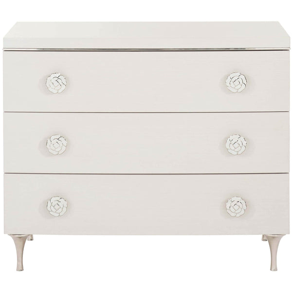 Home Fashion Silhouette 3 Drawer Chest Eggshell