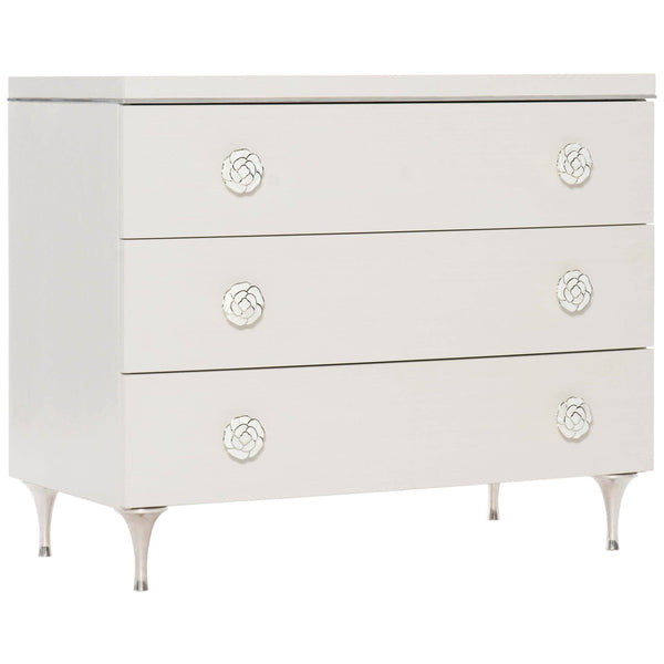 home fashion Silhouette 3 Drawer Chest Eggshell