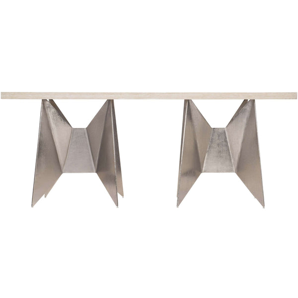 Home Fashion Solaria Double Pedestal Console Table