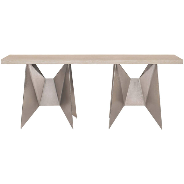 Home Fashion Solaria Double Pedestal Console Table