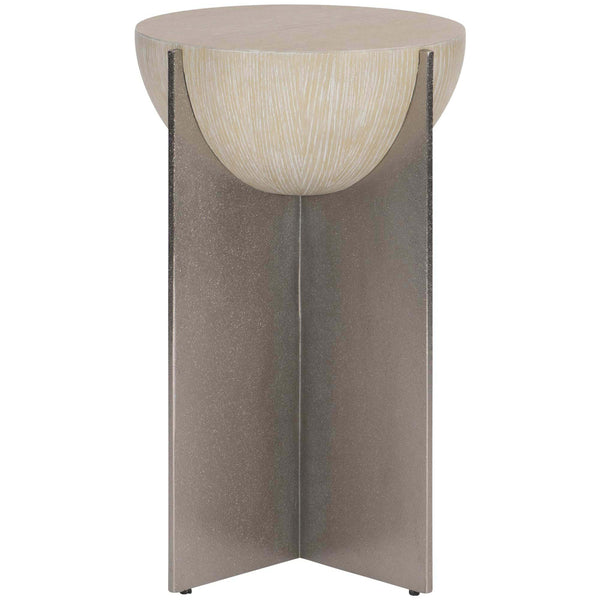 Home Fashion Solaria Side Table W/Metal Base