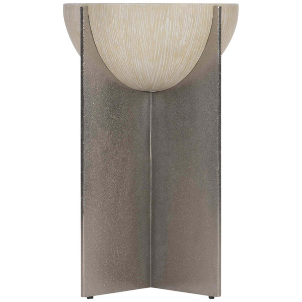 Home Fashion Solaria Side Table W/Metal Base