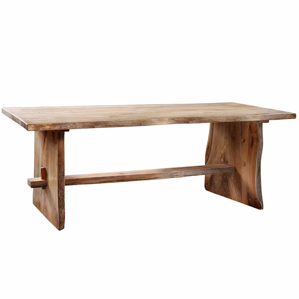 home fashion Solid Teak Live Edge Table Natural