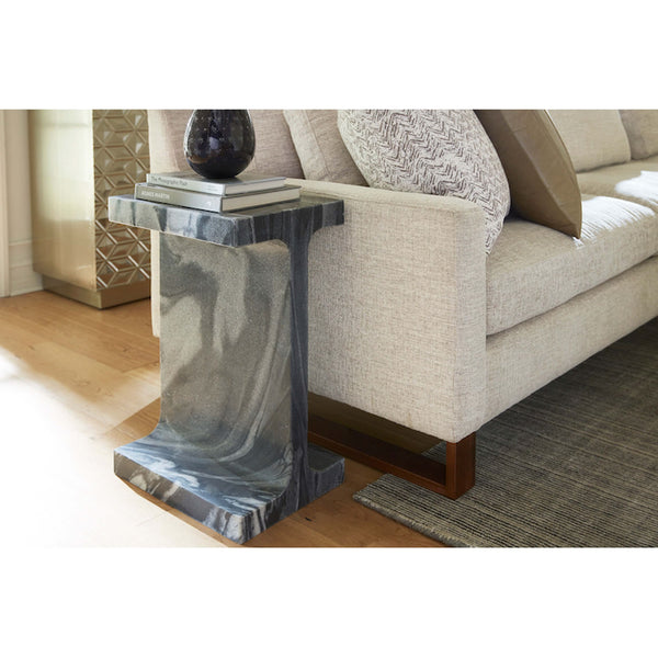 Home Fashion Solitude End Table Storm Cloud