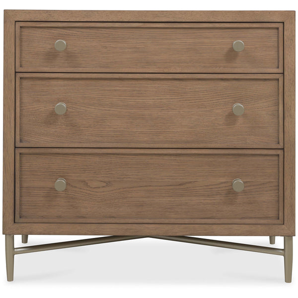 Home Fashion Sonnet 3 Drawer Nightstand Wren