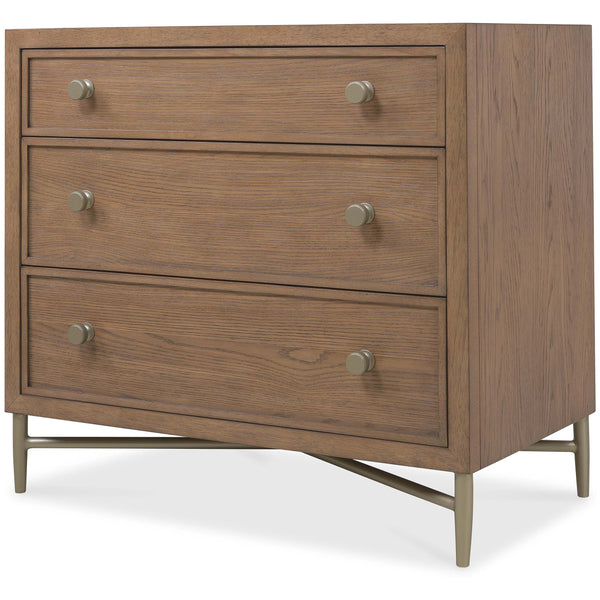 Home Fashion Sonnet 3 Drawer Nightstand Wren