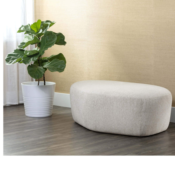 Home Fashion Soraya Ottoman Dove Cream