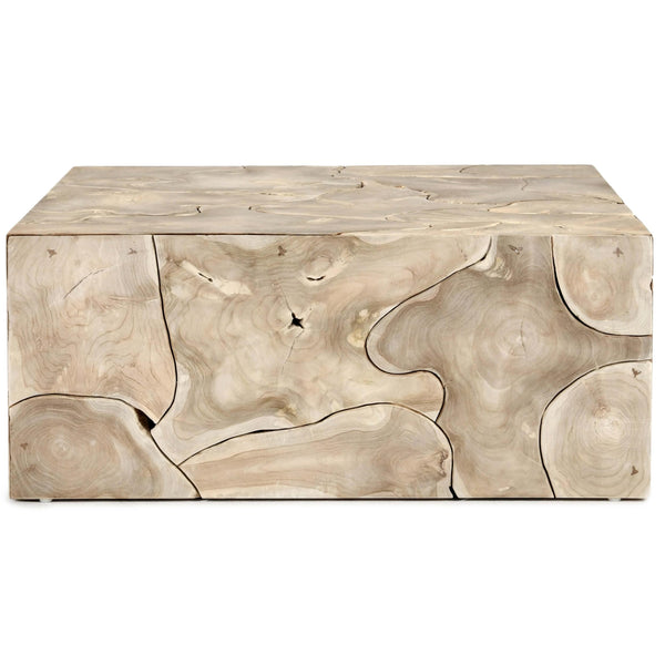 Home Fashion Sorrento Square Coffee Table Bleached