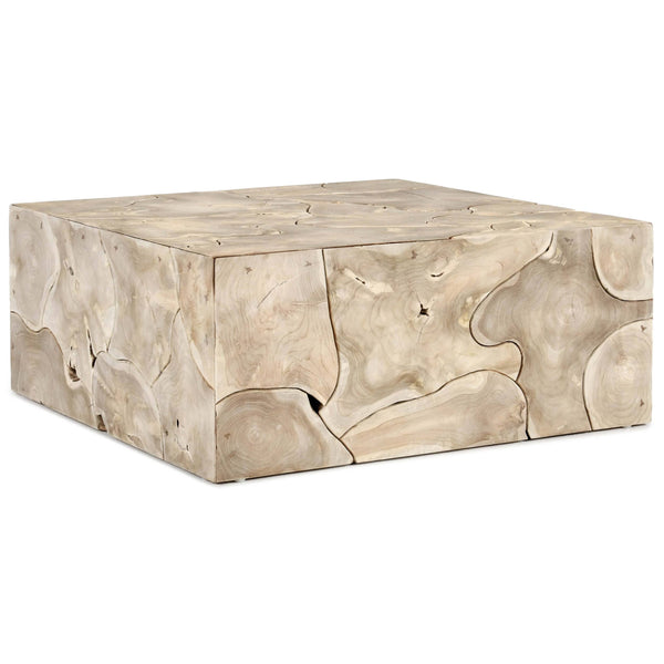home fashion Sorrento Square Coffee Table Bleached