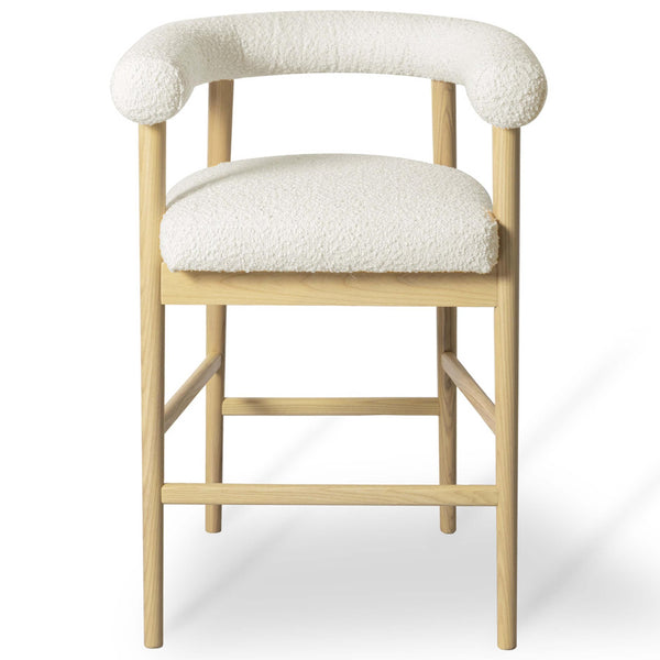 Home Fashion Spara Boucle Counter Stool Cream