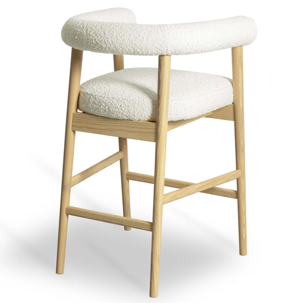 Home Fashion Spara Boucle Counter Stool Cream