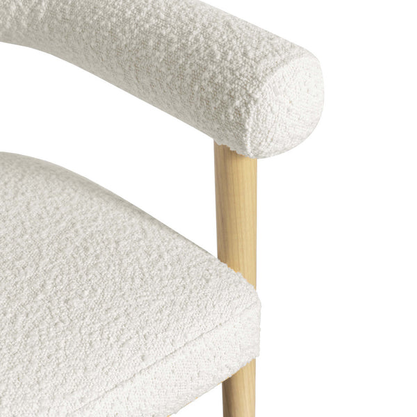 Home Fashion Spara Boucle Counter Stool Cream