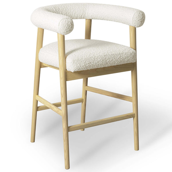 home fashion Spara Boucle Counter Stool Cream