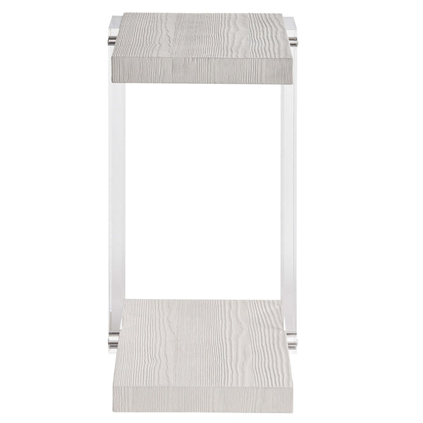 Home Fashion St. Kitts Accent Table White Sand