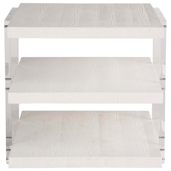 Home Fashion St. Kitts End Table White Sand
