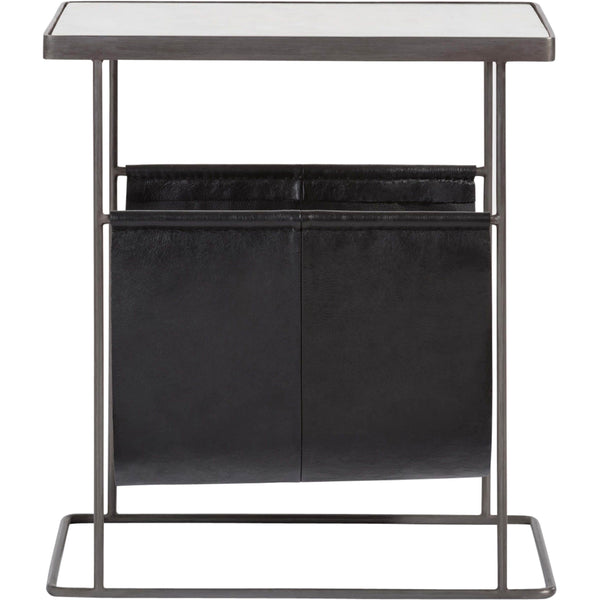 Home Fashion Stanton Accent Table Aged Obsidian