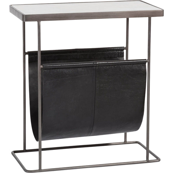 Home Fashion Stanton Accent Table Aged Obsidian