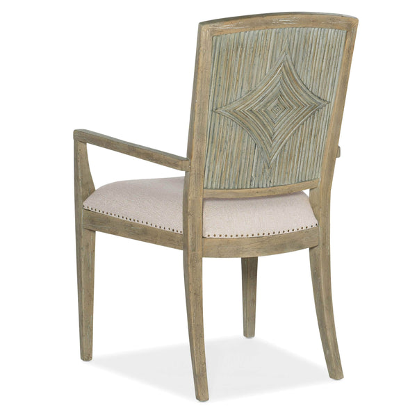 Home Fashion Surfrider Carved Back Arm Chair