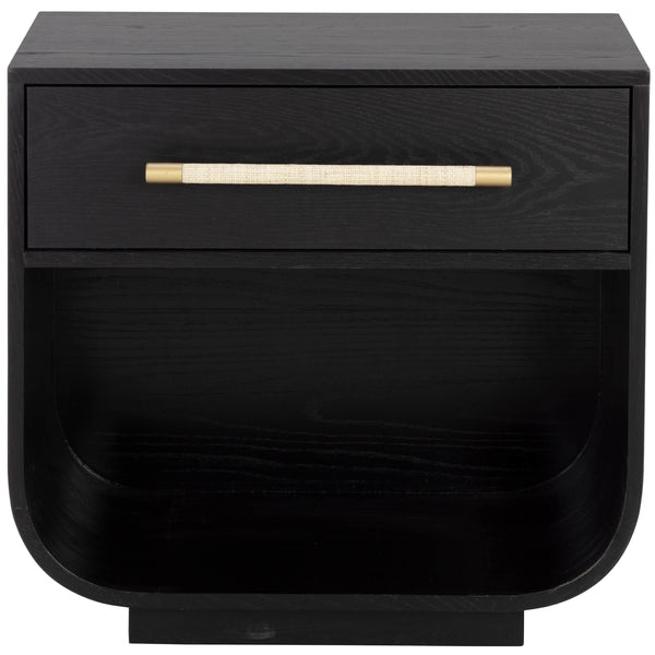 Home Fashion Tarrant Nightstand Black