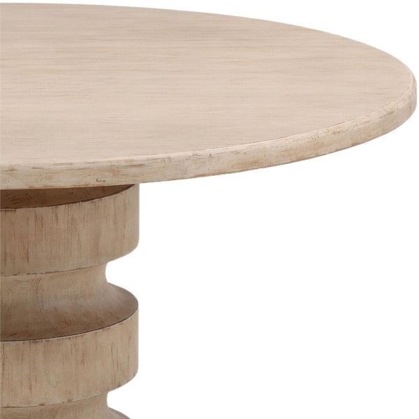 Home Fashion Taryn Round Dining Table Light Wood