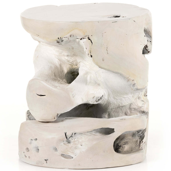 Home Fashion Teak Stool Ivory By Four Hands