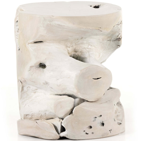 Home Fashion Teak Stool Ivory By Four Hands