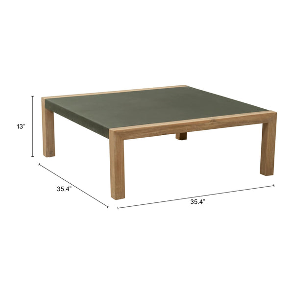 Home Fashion Teras Coffee Table Gray