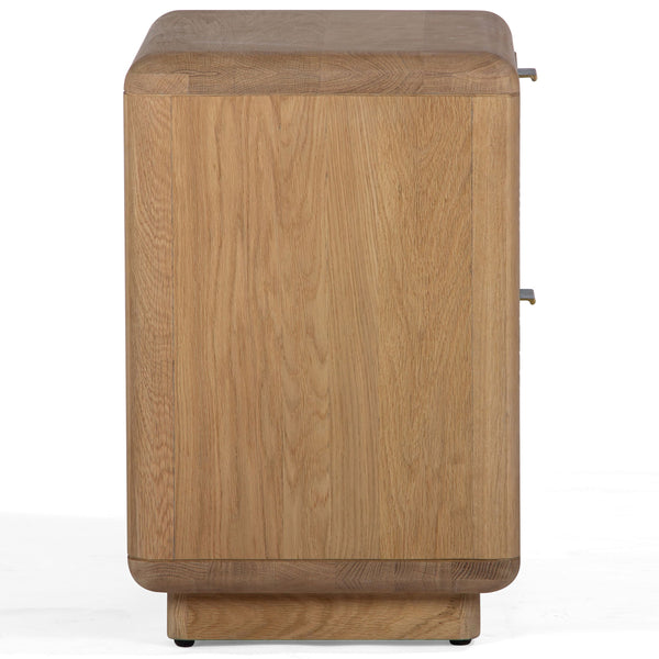 Home Fashion Textured Nightstand Natural