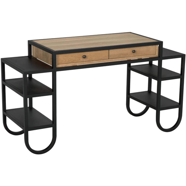 home fashion Thomson Desk Natural/Matte Black