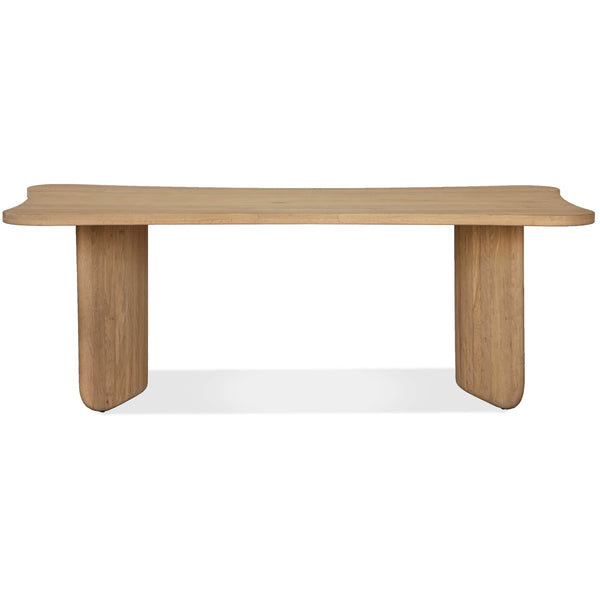 Home Fashion Tidal Solid Oak Dining Table Natural