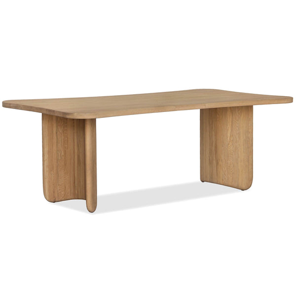 home fashion Tidal Solid Oak Dining Table Natural
