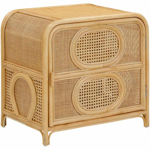 home fashion Tina Rattan Nightstand Natural